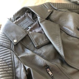 Faux leather jacket